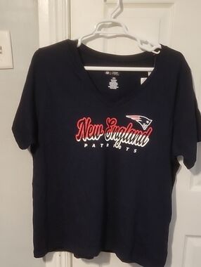 Team Apparel Navy and White NFL Tag Tee